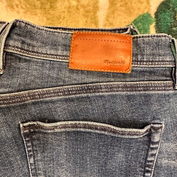Madewell Sz 6 (28) Rail Straight Low Rise Jeans Stretch Womens Medium Wash - Picture 4 of 15